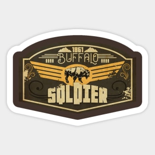 Buffalo Soldier Vintage Label Sticker